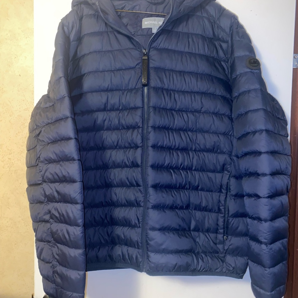 Michael Kors Navy Quilted Jacket